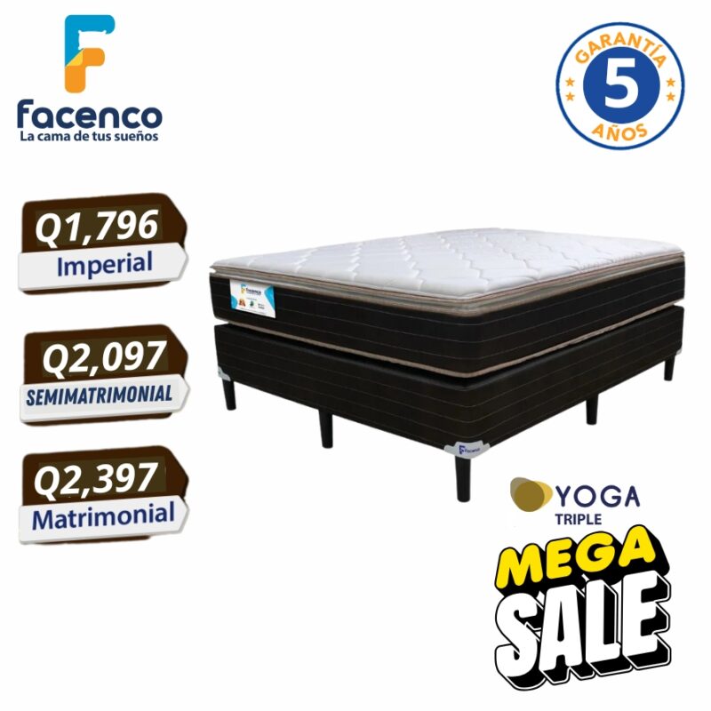 Camas y Colchones Facenco Yoga Triple