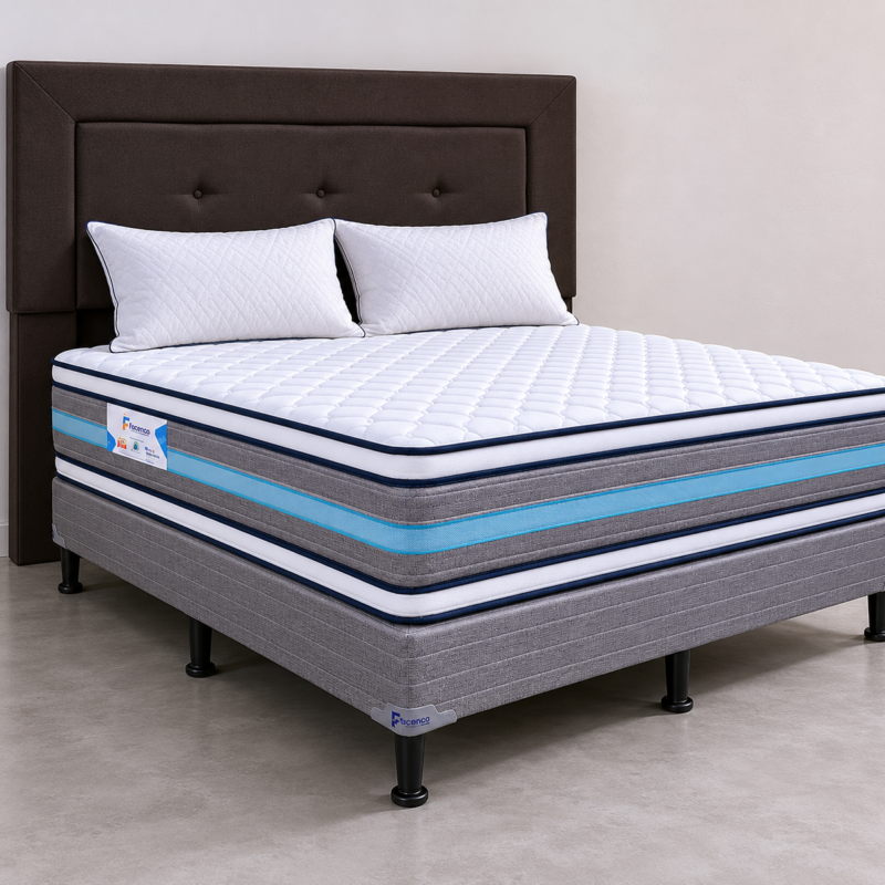 Combo Facenco Spa Doble Orto (Set+Respaldo+Almohadas)