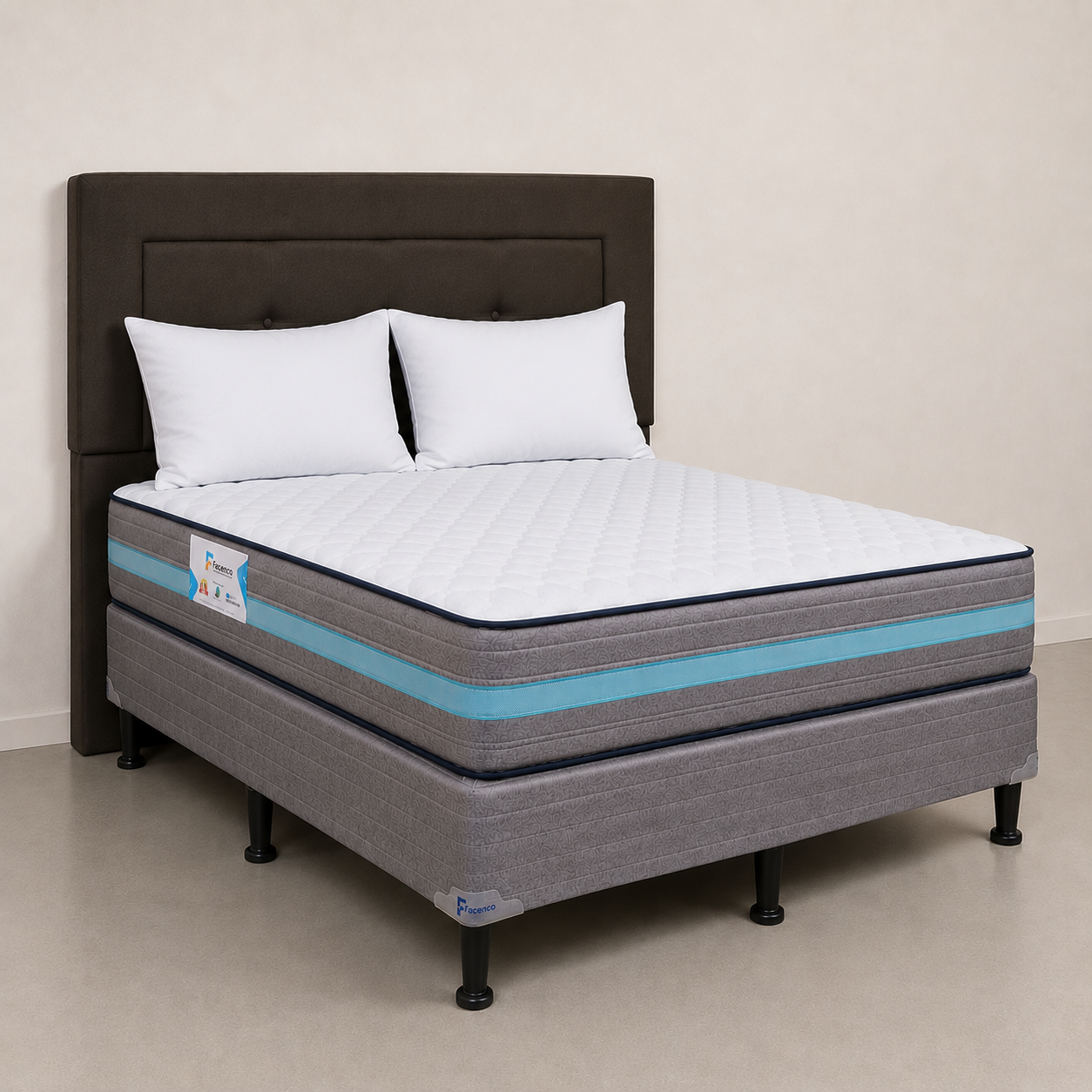 Combo Facenco Spa Ortopédico (Set+Respaldo+Almohadas)